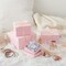 4-Piece Pink Nesting Gift Box Set – Stackable Square Boxes with Lids for Weddings, Birthdays, Party Favors & Holiday Gifts (Pink)